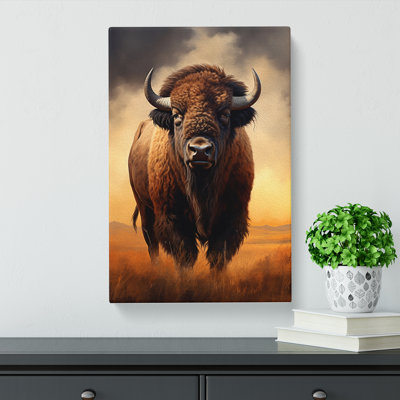 Bison Digital No.2 - Wrapped Canvas