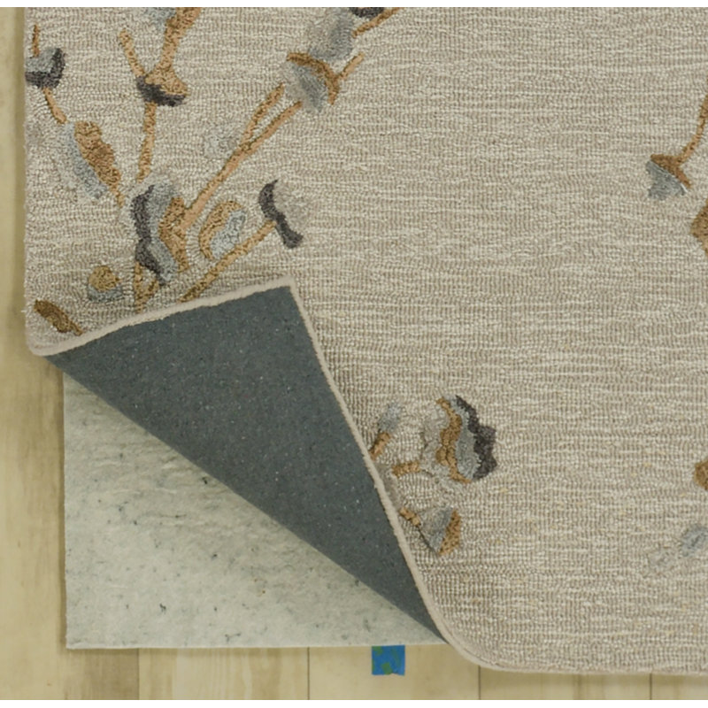 Tapis en laine / tencel touffeté à la main, 9'9" x 12'9"