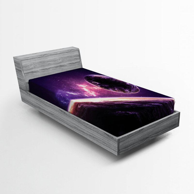 Drap-housse en microfibre Galaxy, Drap-housse de taille simple