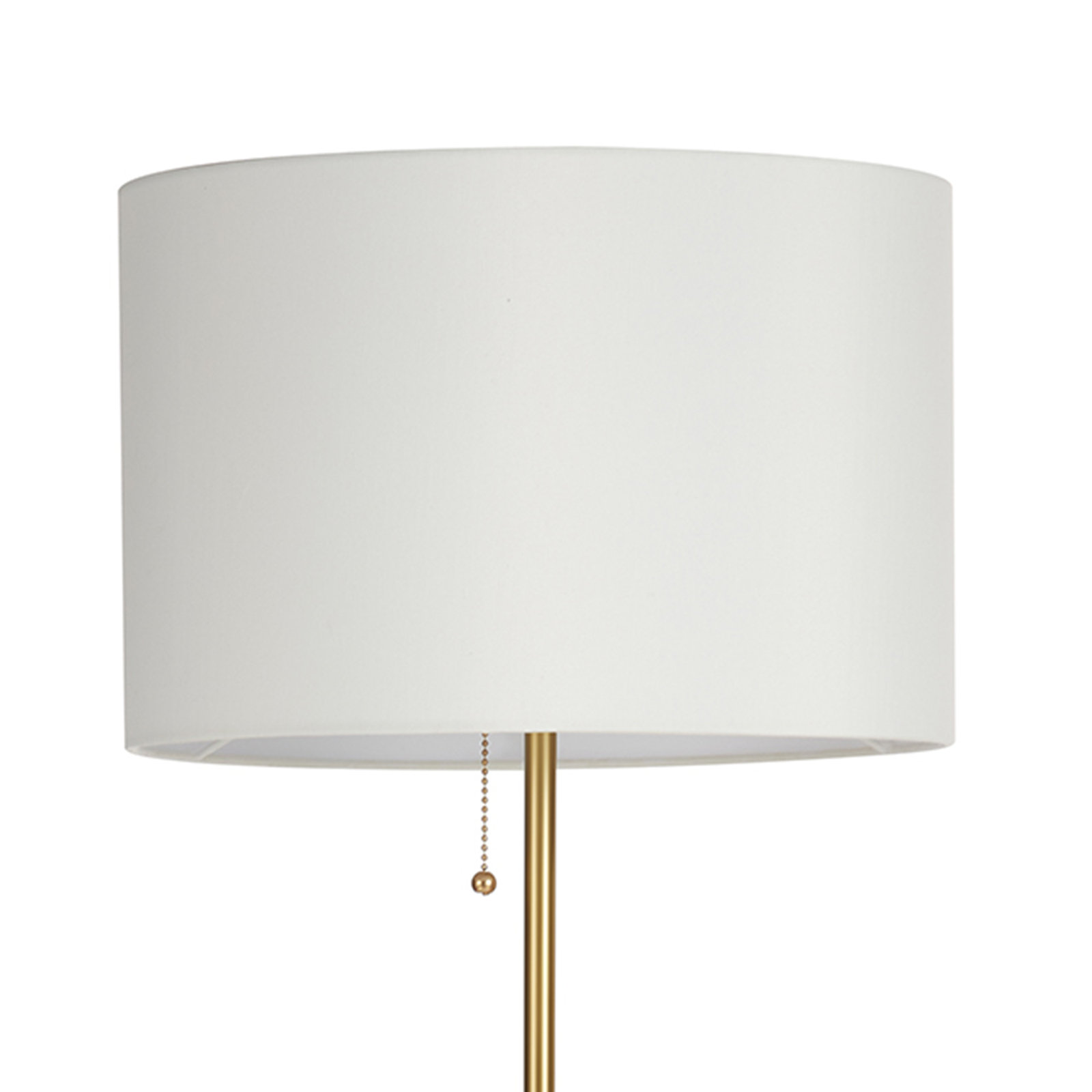 65" Adjustable Height Floor Lamp, Black/Gold