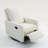 25.2'' Wide Modern Velvet Upholstered Swivel Rocker Manual Recliner-377541984