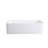 KARAMAG 19" Small Rectangular Bathroom Vessel Sink White Ceramic Countertop Vanity Basin