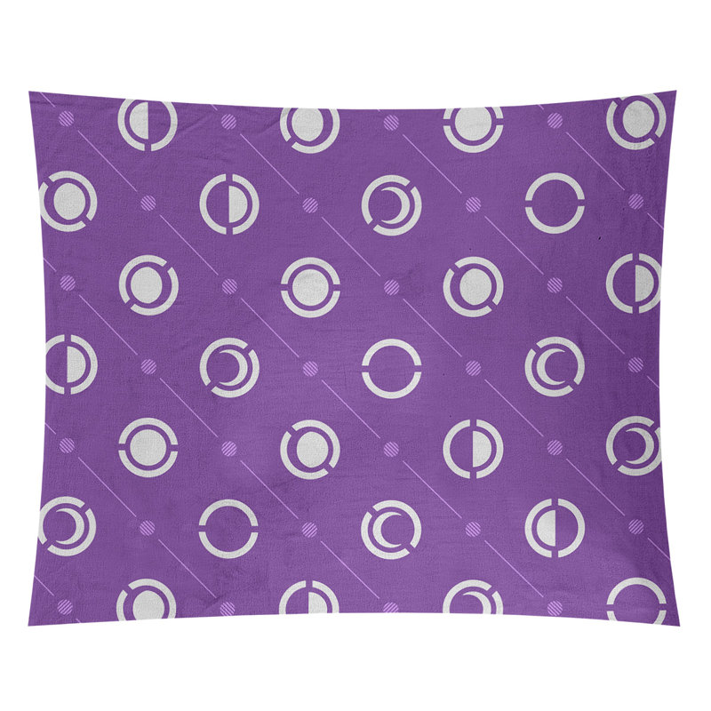 Tapisserie, H 88 po x l 104 po, Blanc/mauve