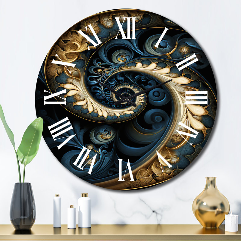 Horloge murale Cheli - Fractals, Grand