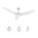 52'' Ceiling Fan with LED Lights