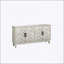 Stronger Vintage Style Buffet Cabinet, Lacquered Accent Storage with 4 Doors, Thickened Sideboard for Entryway and Living Room