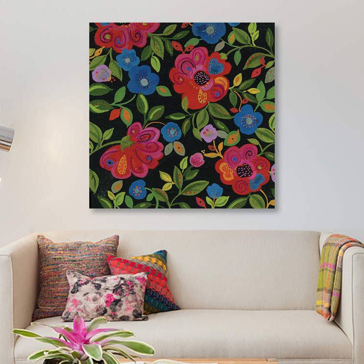 «Magical Garden» par Kim Parker - reproduction sur toile, H 18 po x l 18 po x P 1,5 po