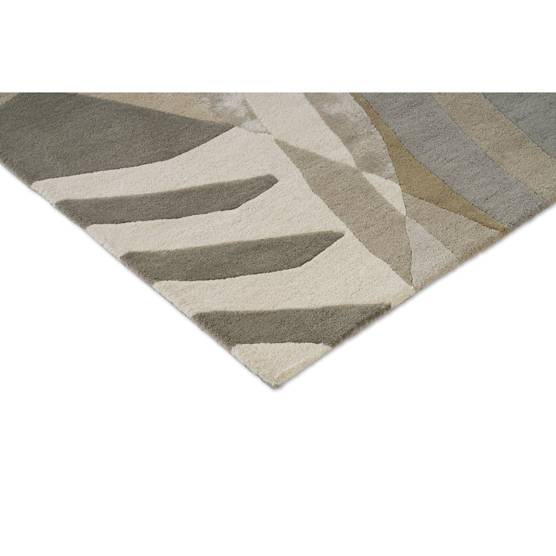 Atelier Handmade Wool Abstract Area Rug, Pebble, Rectangle 5'3 x 7'6