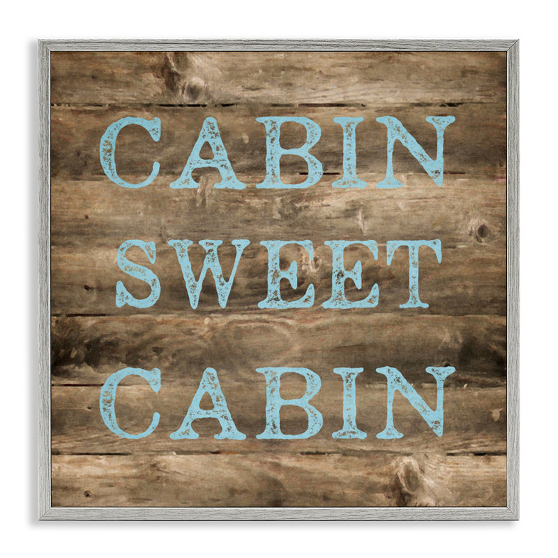 Art de giclée encadrée Sweet Cabin, Estampe numérique Farmhouse, H 24 po x l 24 po