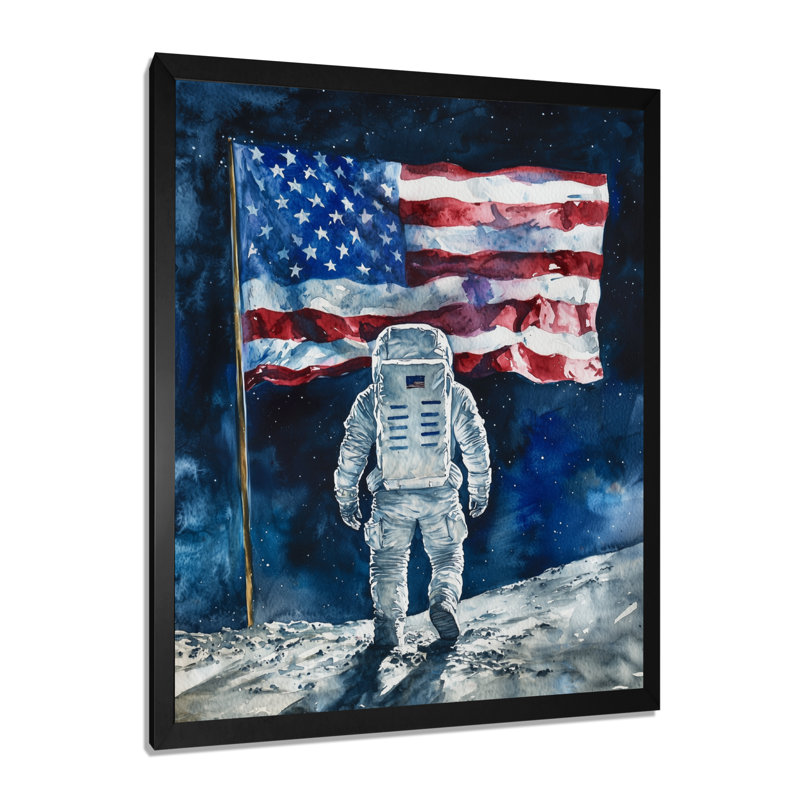 Décoration murale Munford - Astronomie et espace, Noir, H 20 po x l 12 po, Reproduction encadrée d'une seule photo