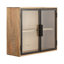 Armoire murale de rangement moderne avec portes en verre Brogan