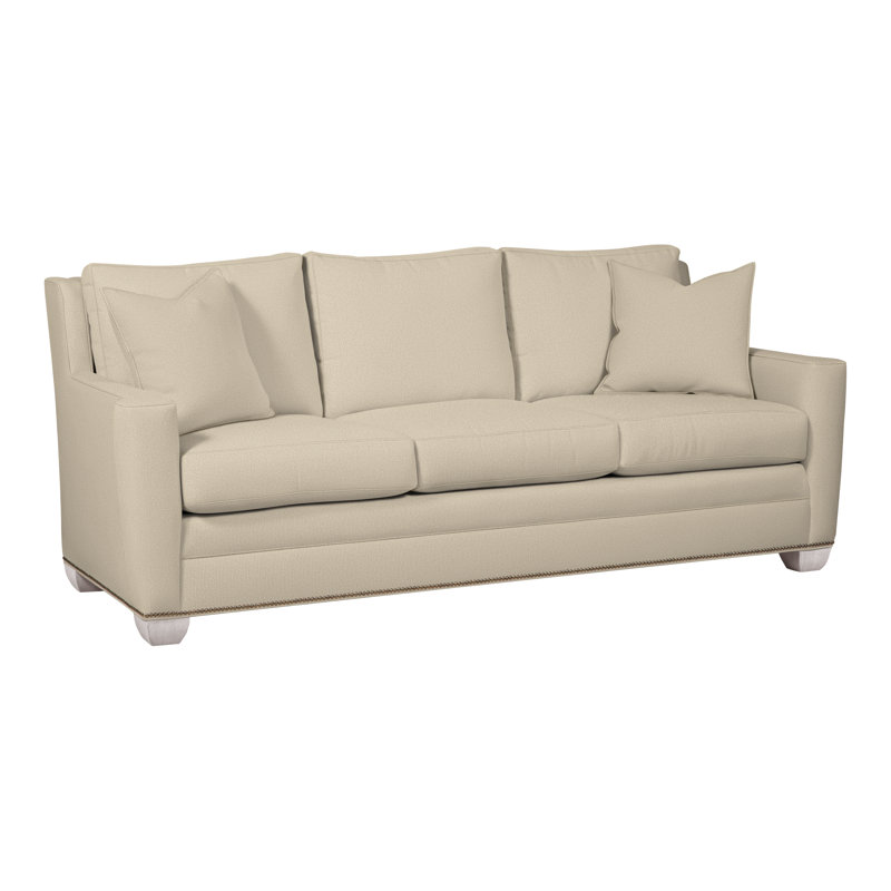 Brookford 86" Sofa, Dove Gray, Tuck Linen Polypropylene/Olefin, Yes