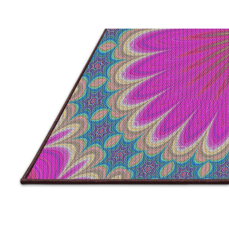 Floral Indoor Rug, Rectangle 2' x 5'