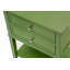Table de bout Valencia - Table de bout rectangulaire avec 2 tiroirs pour la chambre Valencia, vert trèfle-5072090