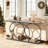55.1" Console Table With Hooks