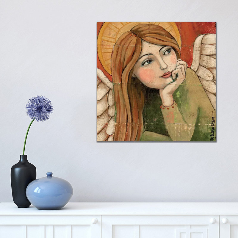Peaceful by Teresa Kogut - Painting on Canvas, Wrapped Canvas, 45.72 cm H x 45.72 cm W x 1.91 cm D