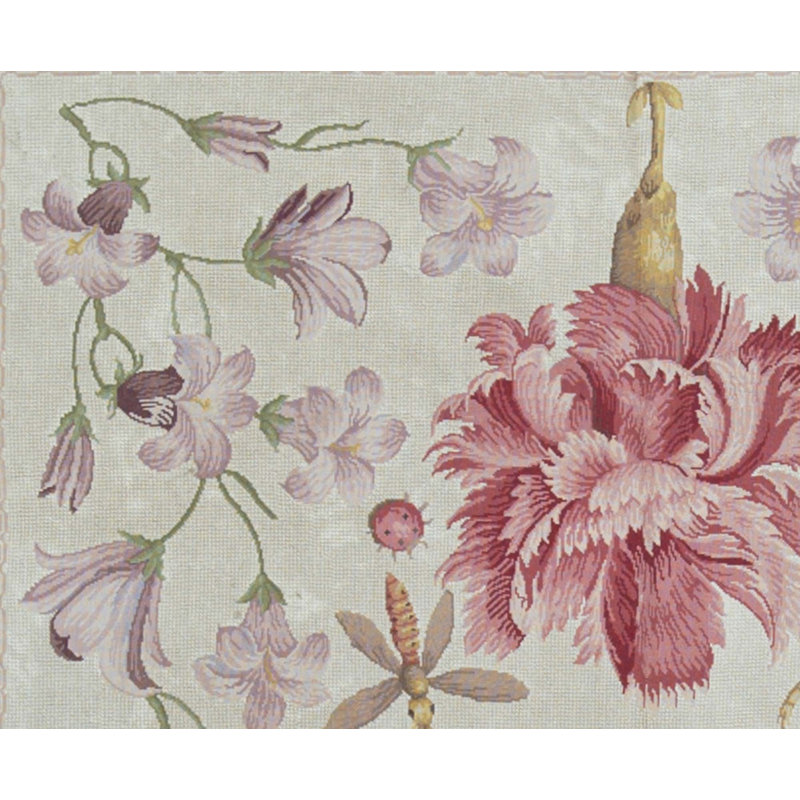 Hand-Knotted High-Quality Beige and Peach Area Rug