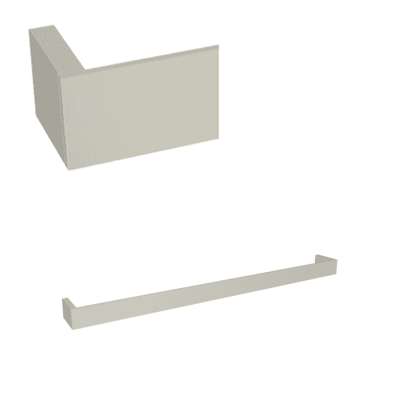 Quartile 24" Towel Bar, Polished Nickel