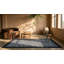 Antique Quilt Hallway Runner Wool Blue Rug