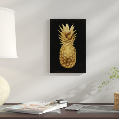 «Pineapple II», reproduction d'impression sur toile en noir
