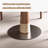 Black&Walnut Round Marble Dining table-1358740908