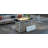 43" Propane Gas Fire Pit Table, 60000 BTU Rectangular Open Weave Wicker Fire Pit With Glass Wind Guard For Outside Patio Deck Garden Backyard-1421983690