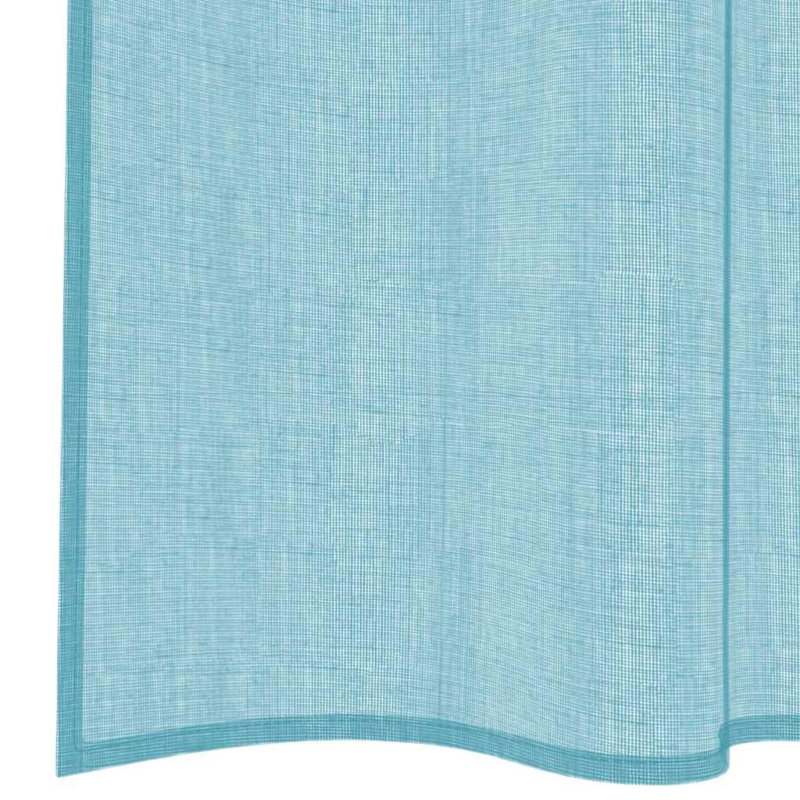 Blackout Curtains With Hanging Loops 2 Pcs Velvet, 140cm Width x 140cm Drop, Turquoise