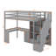 Lit mezzanine simple avec bureau en L et tiroirs-956523823