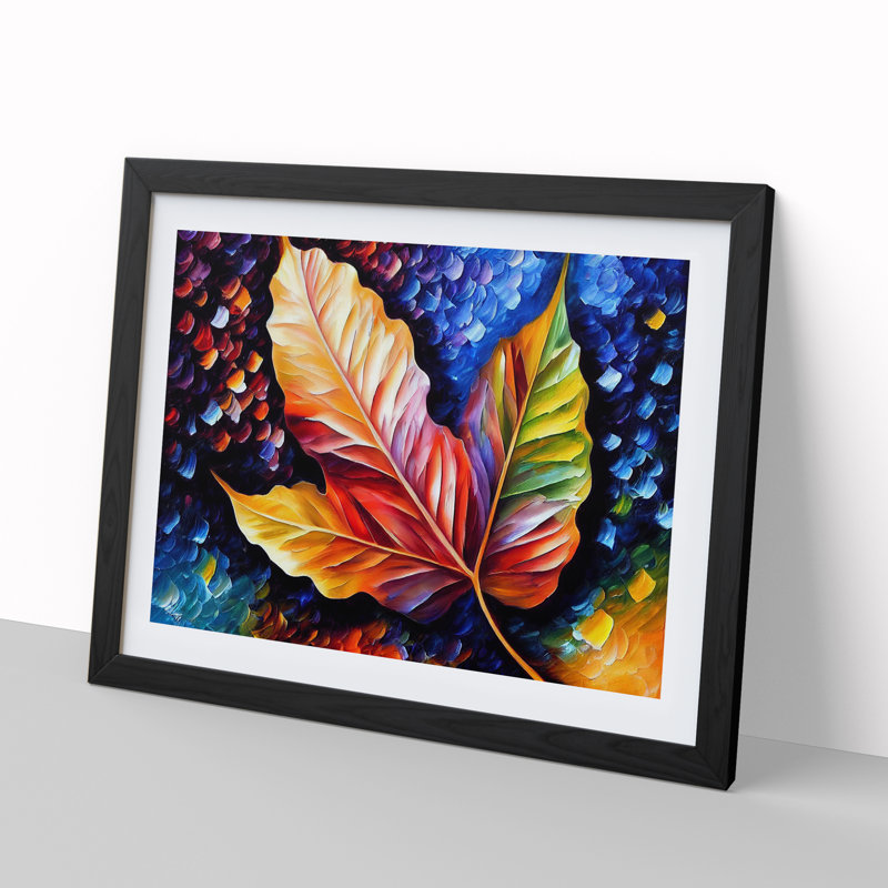 Glimmering Leaf Vol.6 - Framed Print, Black, 46cm H x 64cm W x 2cm D