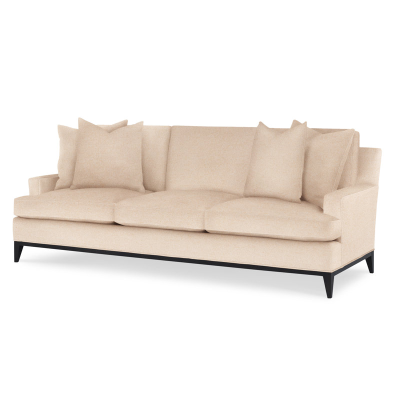 Dapper Upholstered 88'' Sofa, Espresso, Maya Wheat