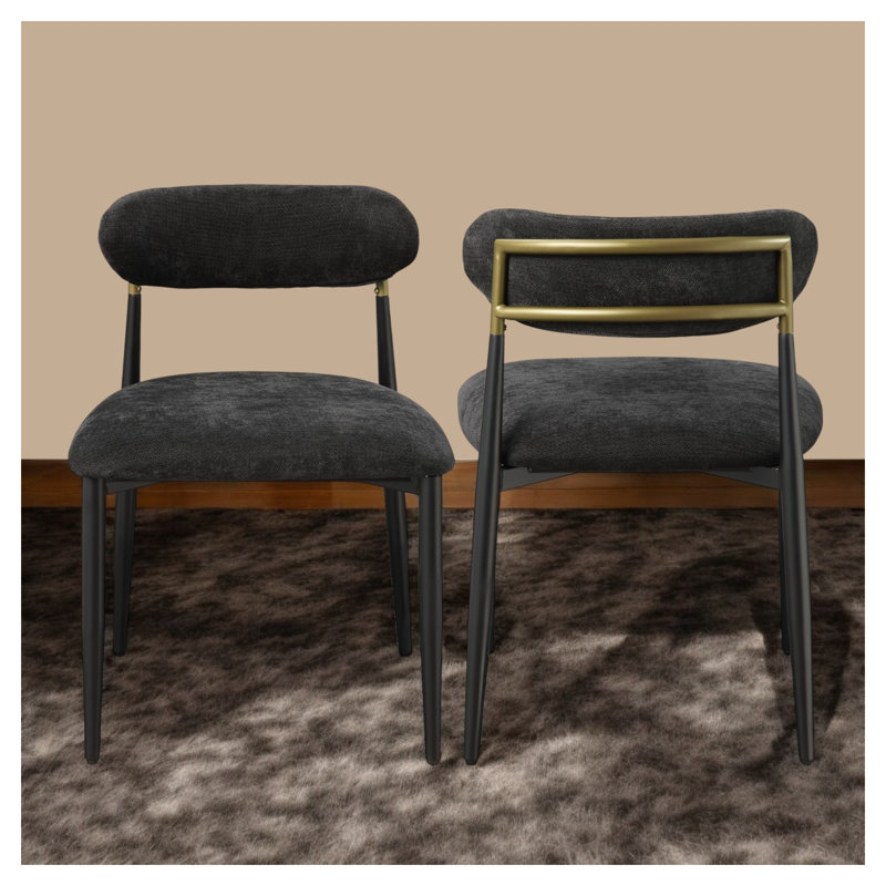 Ensemble de 2 chaises d'appoint Jaramillo, Gris