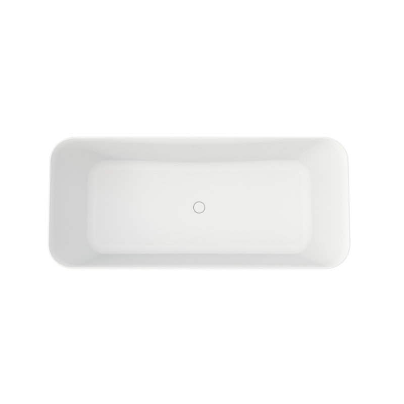 67 Inch Freestanding Deep Soak Bathtub Of Solid Surface, Elegant Matte Finish, Timeless Design, Contour, Advanced Insulation, Ultra- Composite, Easy Maintenance, Skin-, Flawless , Installation, Spa