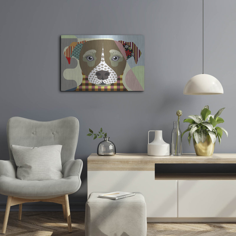 " Jack Russell " by Lanre Adefioyue, 16" H x 24" W