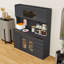 Buffet avec prise de courant, tiroirs de rangement, armoire et tablettes-2000523172