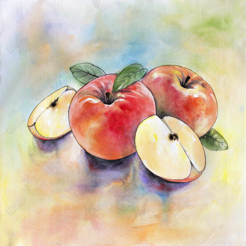 Apple harvest - 32"x32" art on canvas