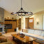 Luminaires rustiques 8 lumières de style campagnard