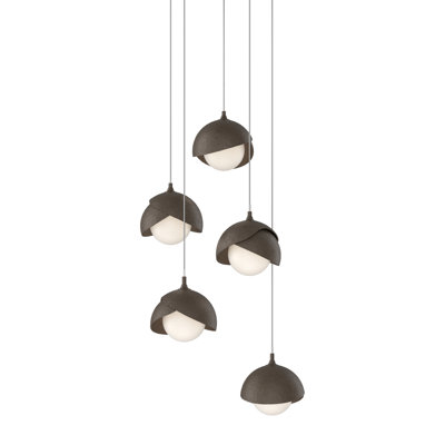Luminaire suspendu géométrique à 5 lumières Brooklyn