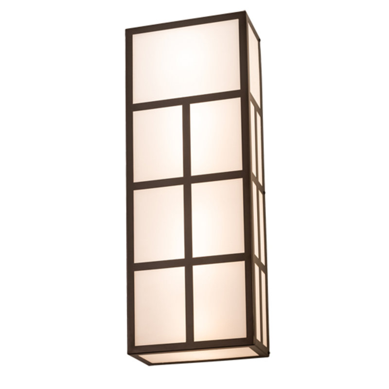 Quadrato 6 - Light Outdoor Wall Lantern, 32" H x 12" W x 6" D