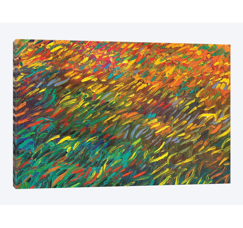 « rm 088 » par iris scott abstracts, impression sur toile, H 18 po x l 26 po x P 1,5 po, Toile tendue, Pas de tapis