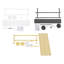 47.24'' Wall-Mounted Display Rack Wrapping Paper Ribbon Holder-175632544