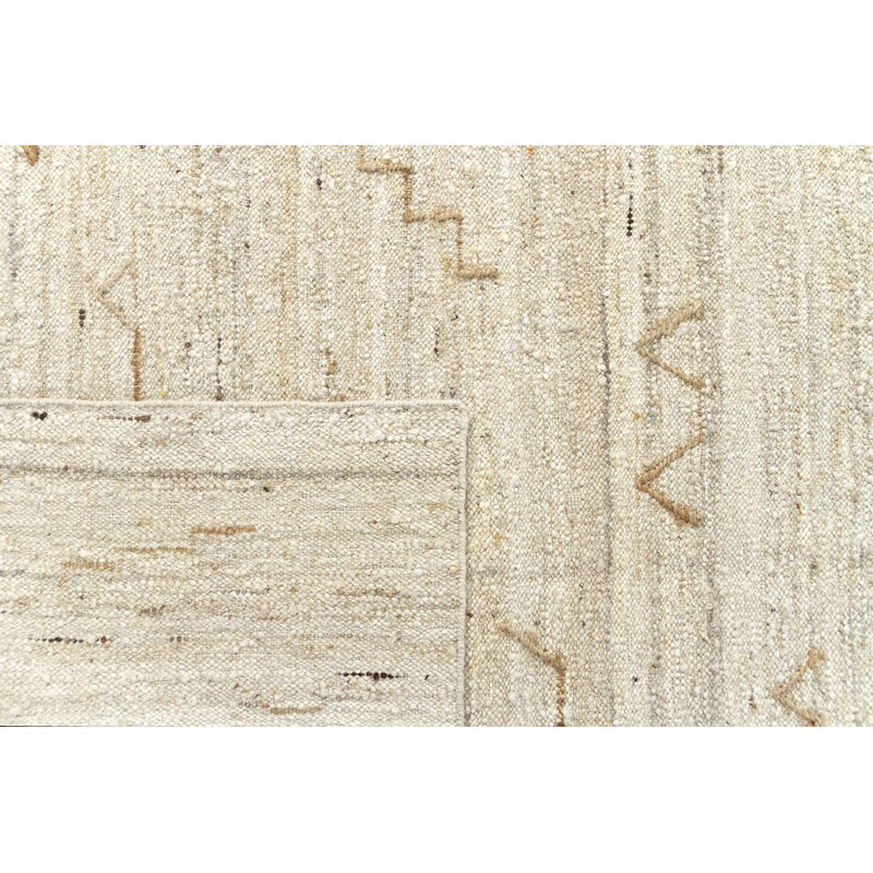 Plemmons Solid Colour Hand Woven Area Rug, Rectangle 140 x 200cm