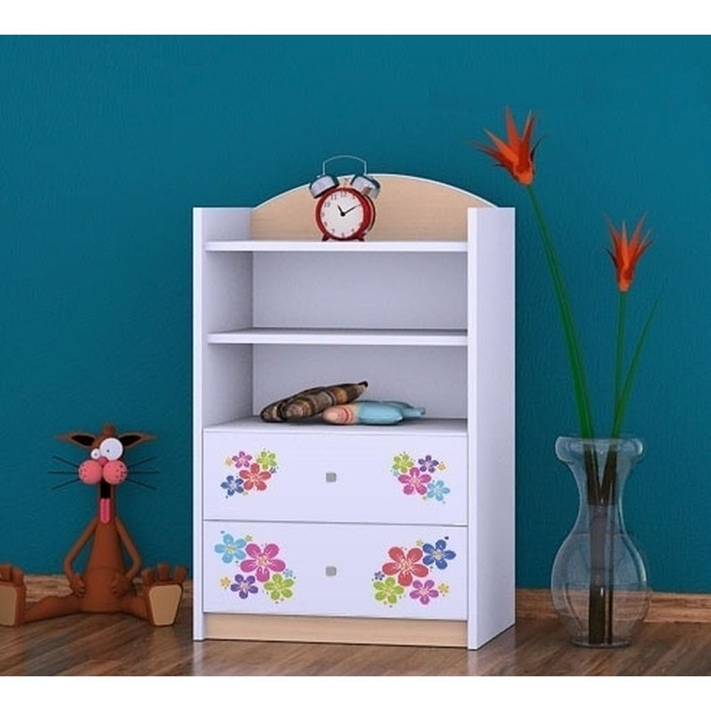 Greta 96 cm H X 60 cm W Kids Cube Bookcase, Bright Pear