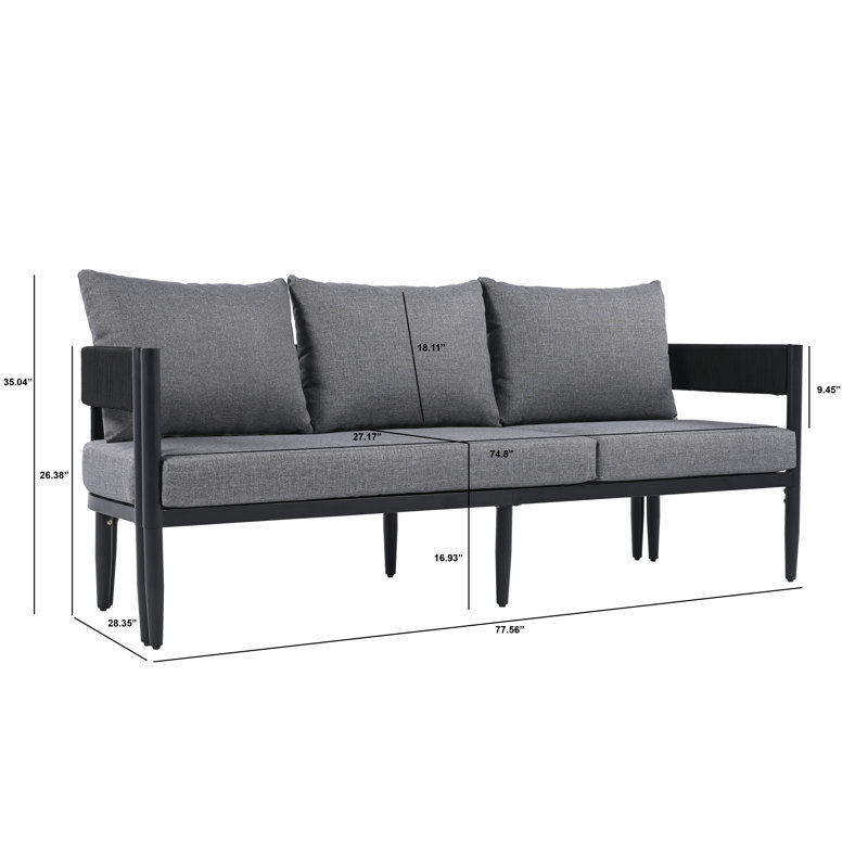 Outdoor 12 - Piece Conversation Set, Gray