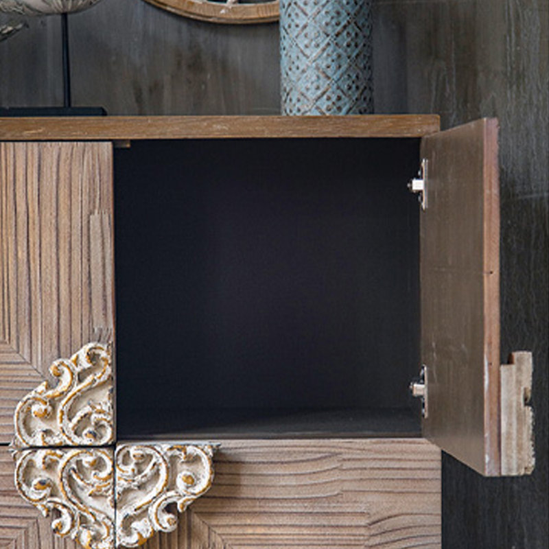 Armoire d'entrée en bois de pin massif
