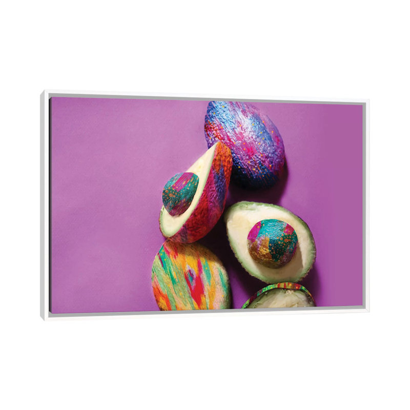 Avocat par EttaVee-impression d’art graphique, Toile blanche encadrée, Pas de tapis, H 26 po x l 40 po x 1,5 po