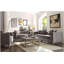 Chaise d'appoint grise avec coussin