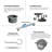24 In. Stainless Steel Linear Shower Drain With Square Pattern Surface