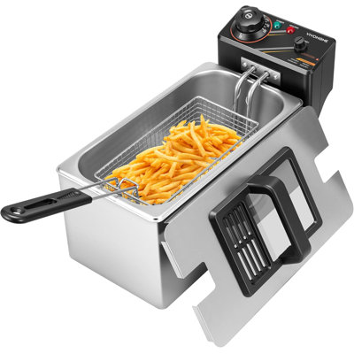 4l Stainless Steel Countertop Electric Deep Fryer