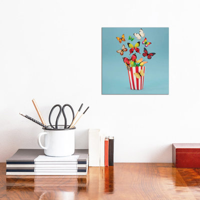 Popflies Aka Buttercorn by Pepino De Mar - Wrapped Canvas Print