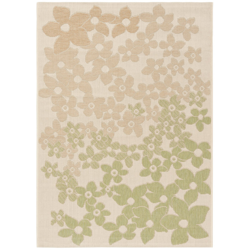 Tapis à motif floral Coreatha Martha Stewart, Rectangle 5 pi 3 po x 7 pi 7 po